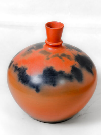 Ember-Cloud Terracotta Vase