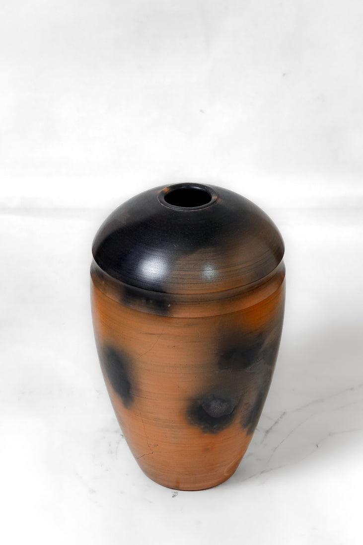 Smoke-Halo Terracotta Jar