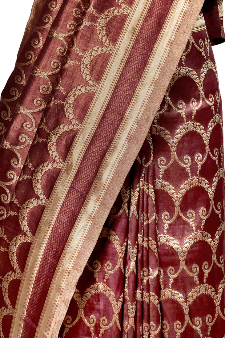 Sindoor Saaz Saree | Handwoven Banarasi Silk Saree