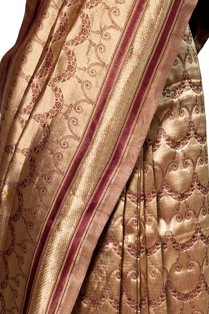 Sindoor Saaz Saree | Handwoven Banarasi Silk Saree