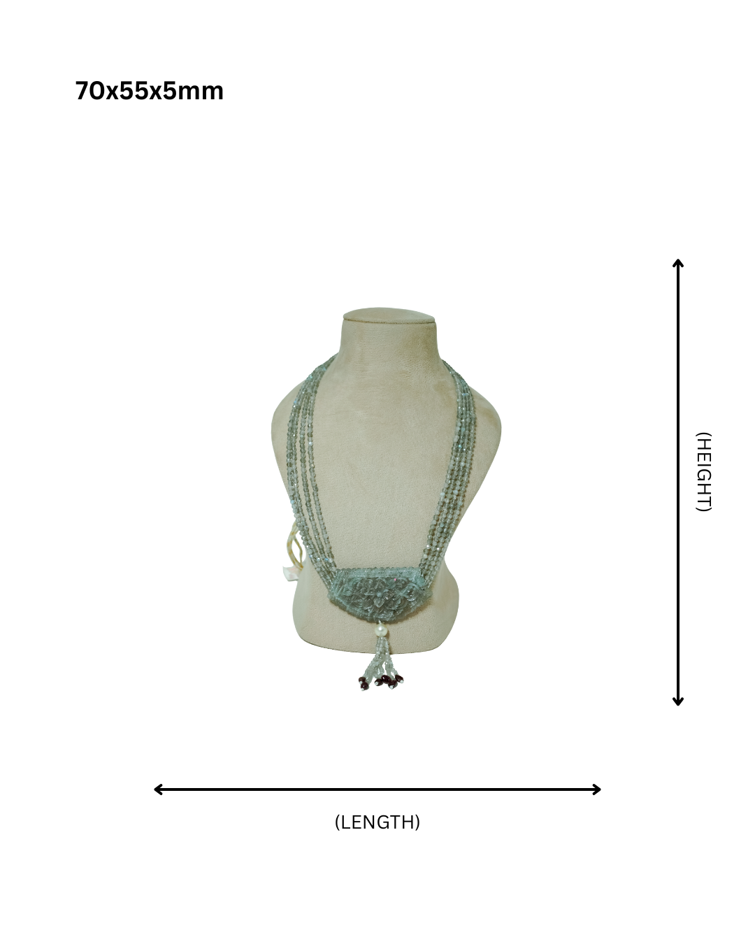 Royal Crest Jade Necklace – Bridal & Festive Statement Jewellry