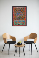 Jal Milan Artwork – Vibrant Water Symbolism & Decorative Wall Madhubani  Art