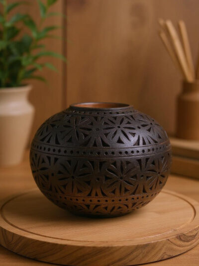 Noor Terracotta Tealight Holder | Handcrafted Decorative Candle Holder