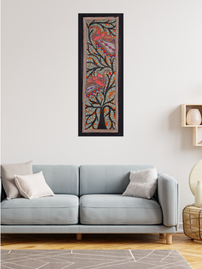 Peacock of Life – Jeevan ka Mayur Madhubani Artistic Painting