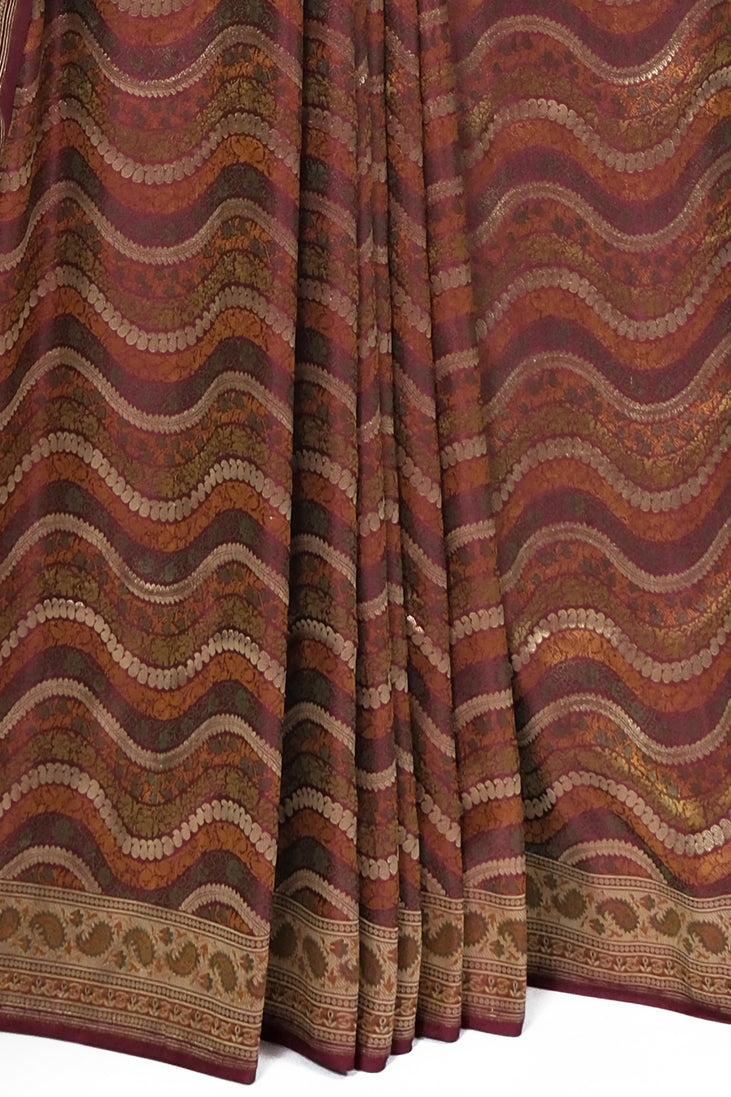 Raag Zari Saree | Handwoven Banarasi Silk Saree with Zari Work