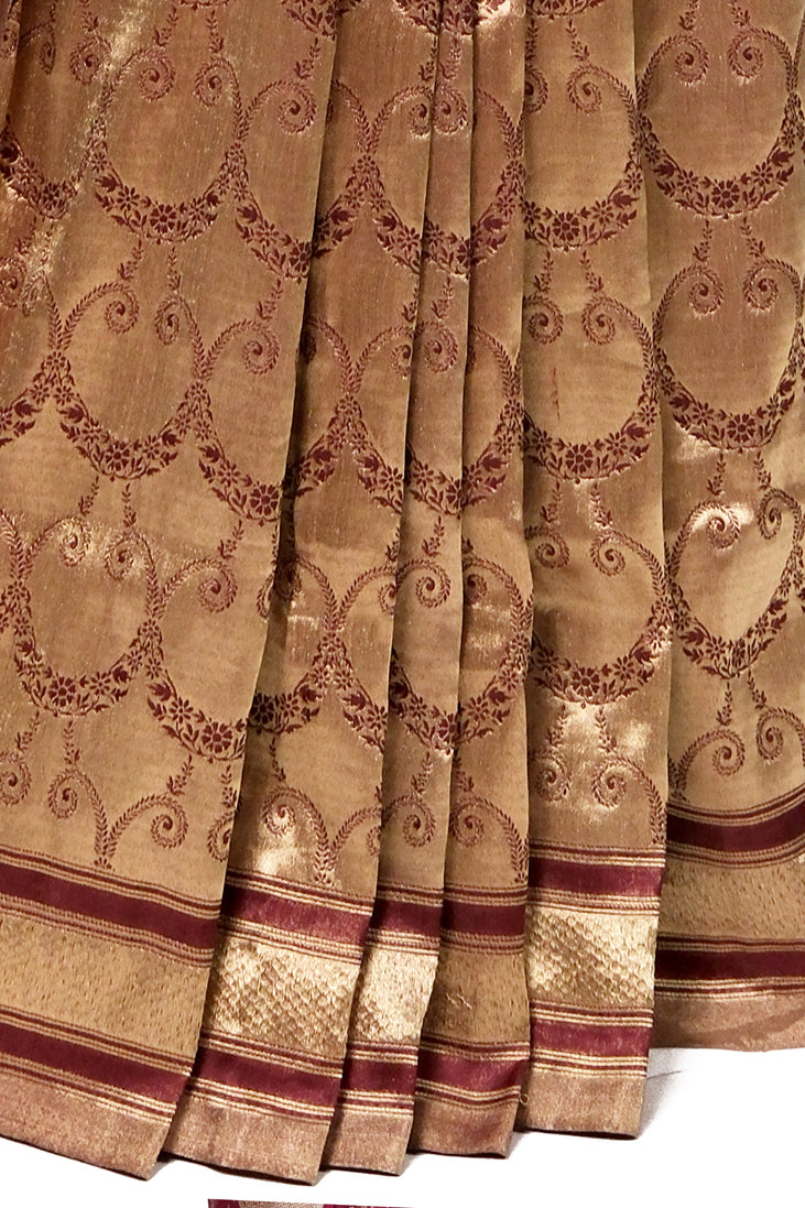 Sindoor Saaz Saree | Handwoven Banarasi Silk Saree