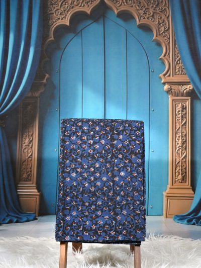 Ajrak Twilight Vine | Handcrafted Ajrak Fabric