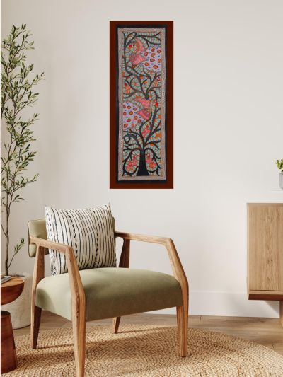 Celebration of Spring – Basant Milan Madhubani Artistic Painting