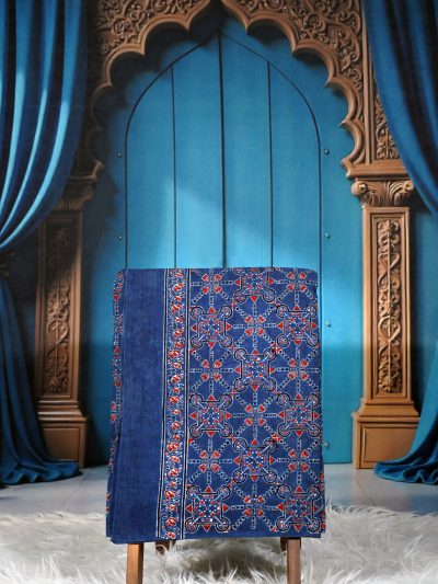 Ajrak Midnight Star | Handcrafted Cotton Fabric