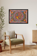Prakriti Raga – Madhubani Painting of Nature’s Melody