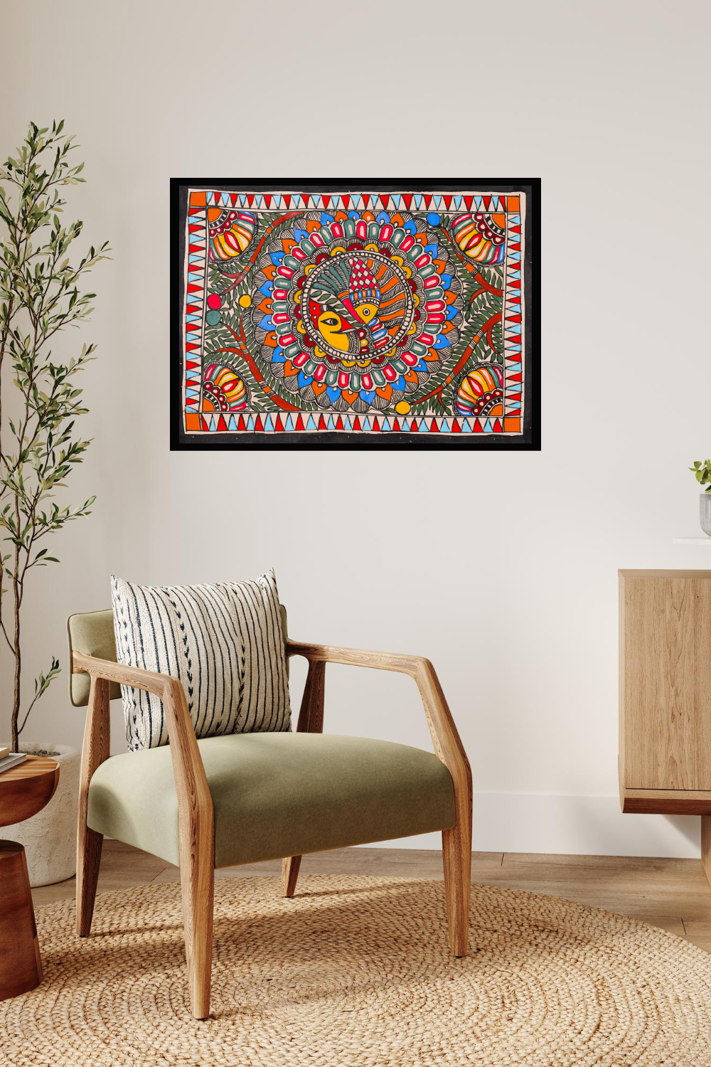 Prakriti Raga – Madhubani Painting of Nature’s Melody