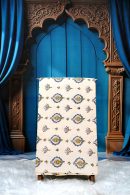 Ajrak Serenity Bloom | Handcrafted Ajrak Fabric