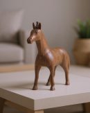Whisperhoof | Handcrafted Wooden/Metal Animal Figurine for Home Décor