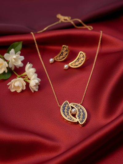 Zehraan Thewa Royal Panel Necklace – Handcrafted Jewellry