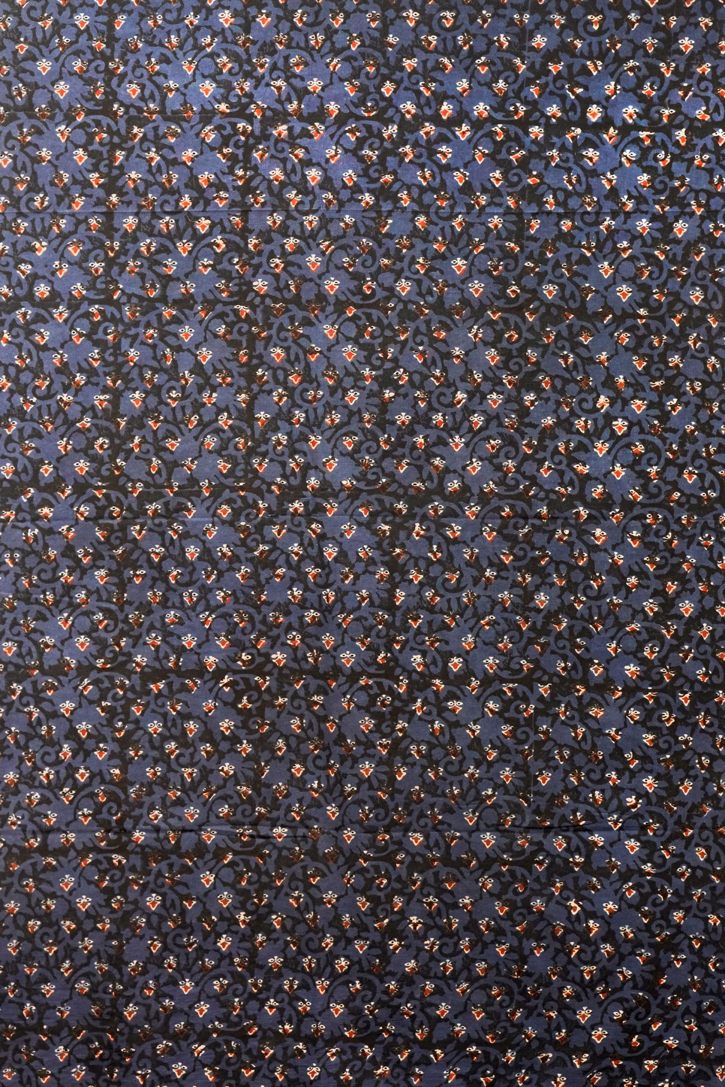 Ajrak Twilight Vine | Handcrafted Ajrak Fabric
