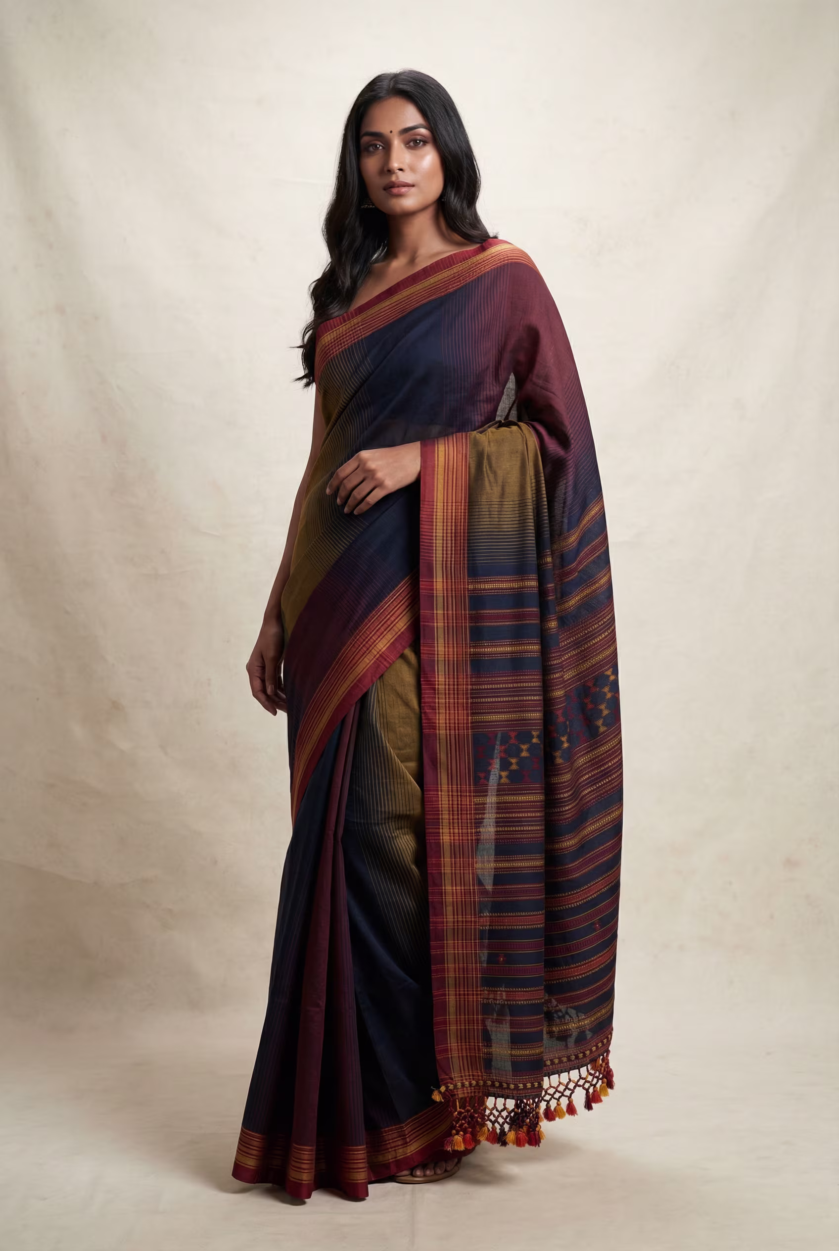 Sandhya Raag | Artisan Kutch Handwoven Saree