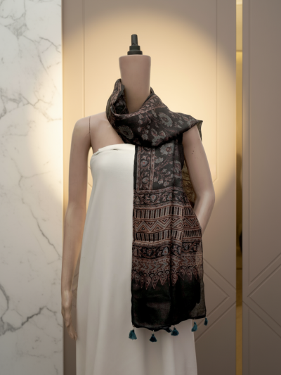 Ajrak Shyam Pallav | Handwoven Stall
