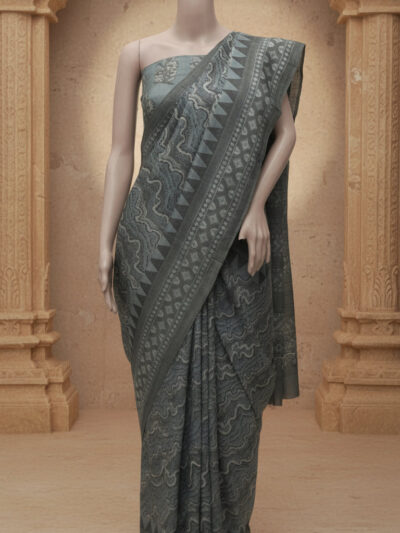 Heritage Waves | Handwoven Ajrak Saree