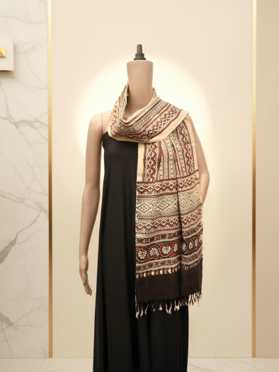 Traditional Ajrak Stall | Handwoven Heritage Fabric