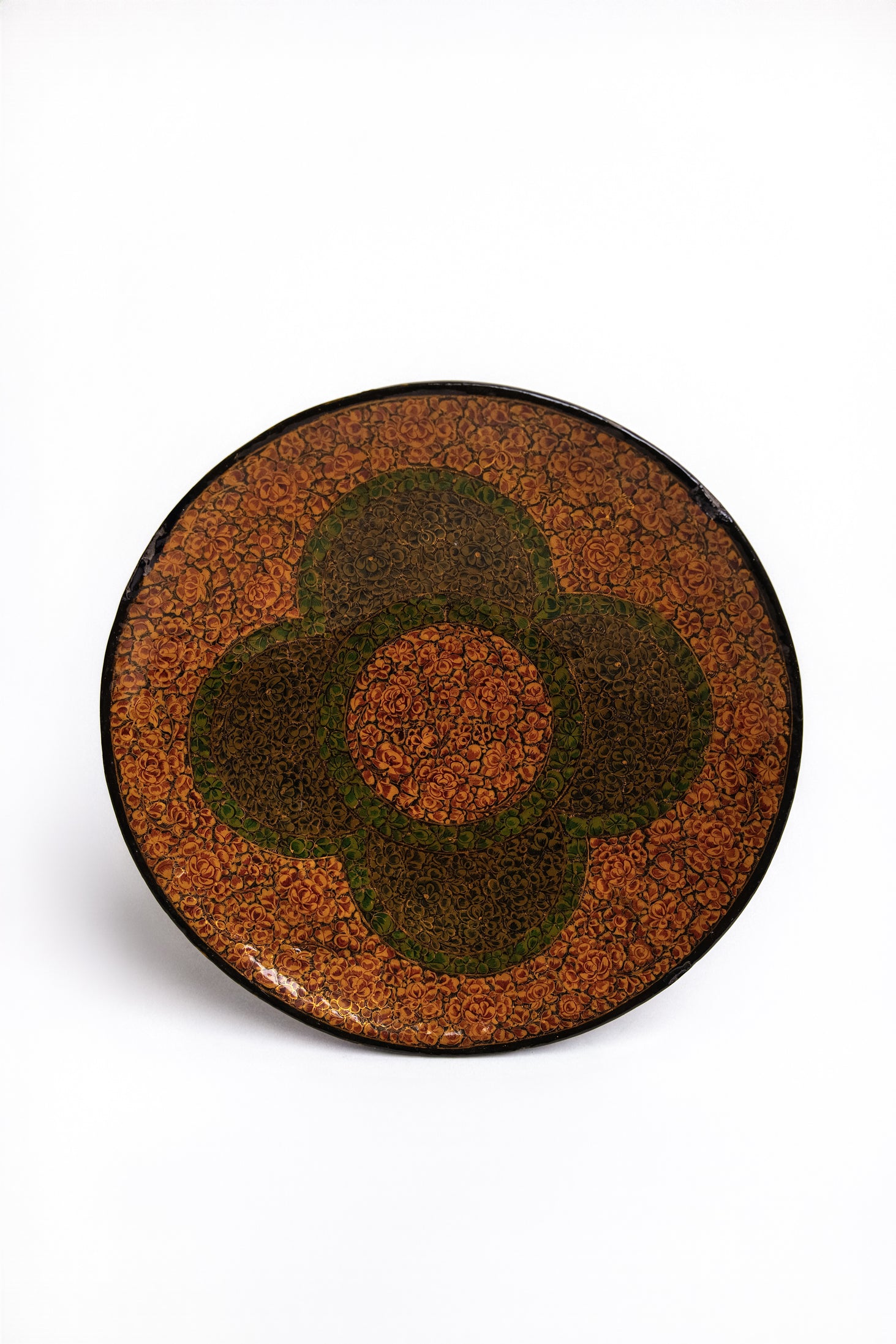 Floral Medley Plate | Handcrafted Decorative Wooden or Ceramic Plate