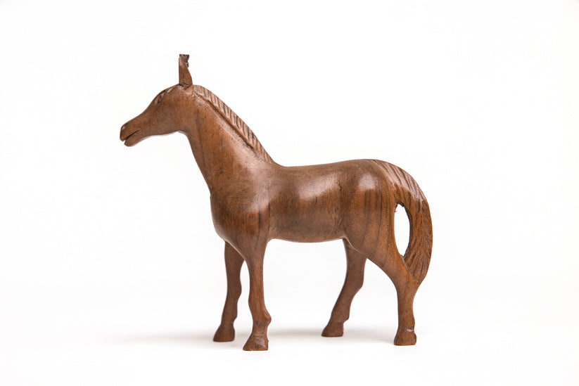 Whisperhoof | Handcrafted Wooden/Metal Animal Figurine for Home Décor