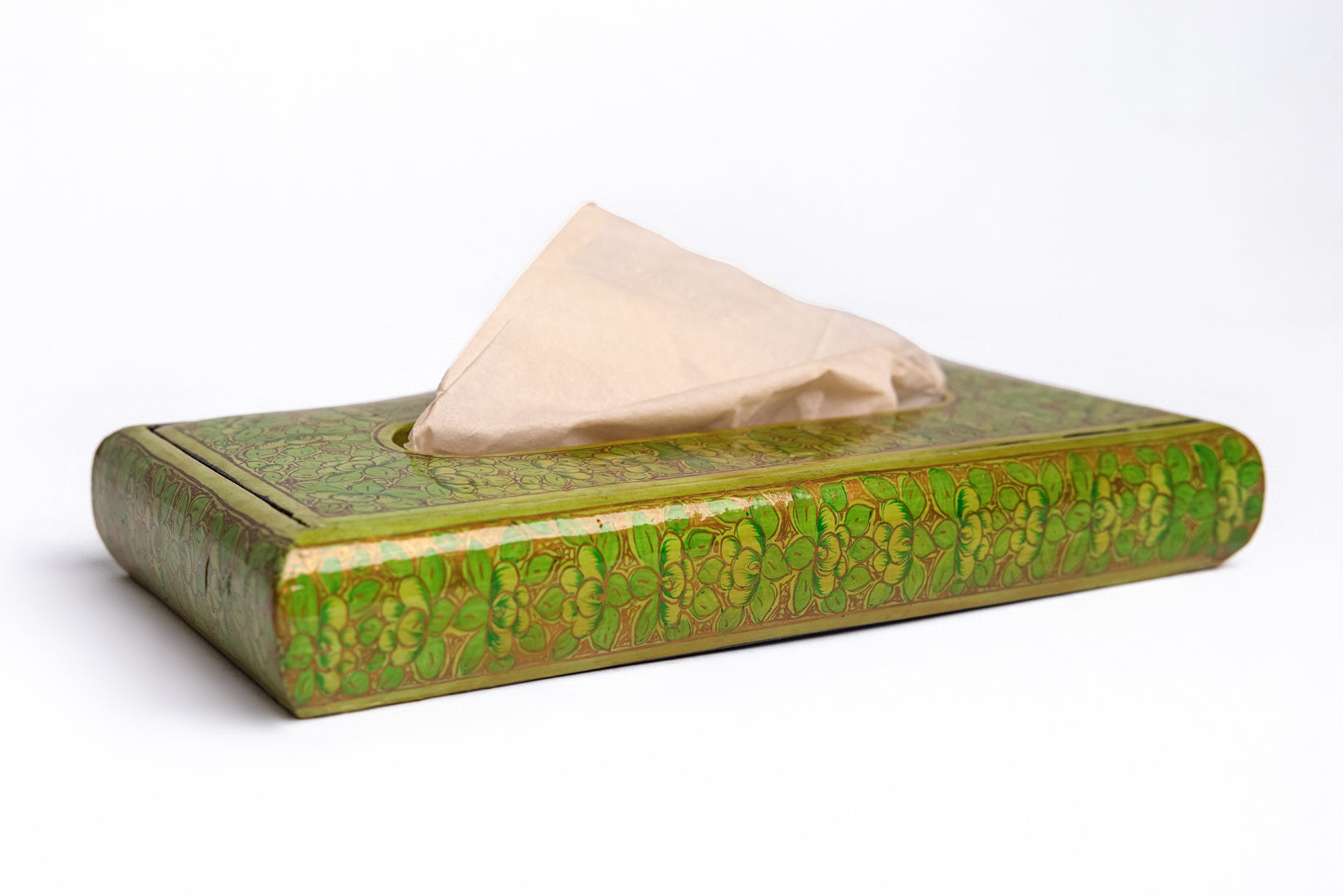 Green Grace Tissue Box | Handcrafted Wooden & Eco-Friendly Tissue Holder