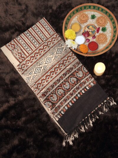 Traditional Ajrak Stall | Handwoven Heritage Fabric