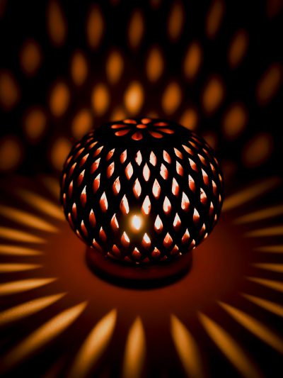 Terracotta Globe Lamp
