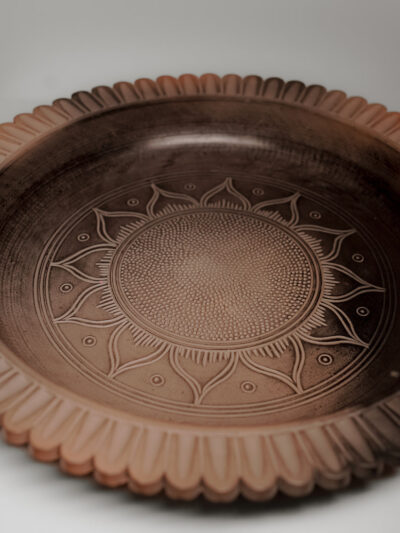Sunburst Terracotta Platter