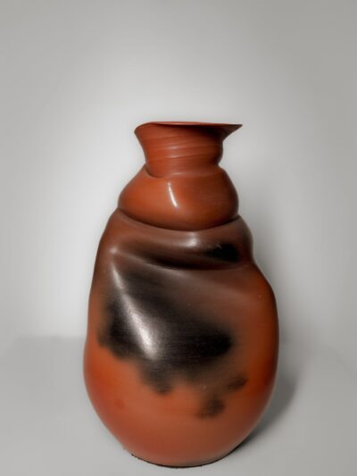 Ember Flow Terracotta Vase
