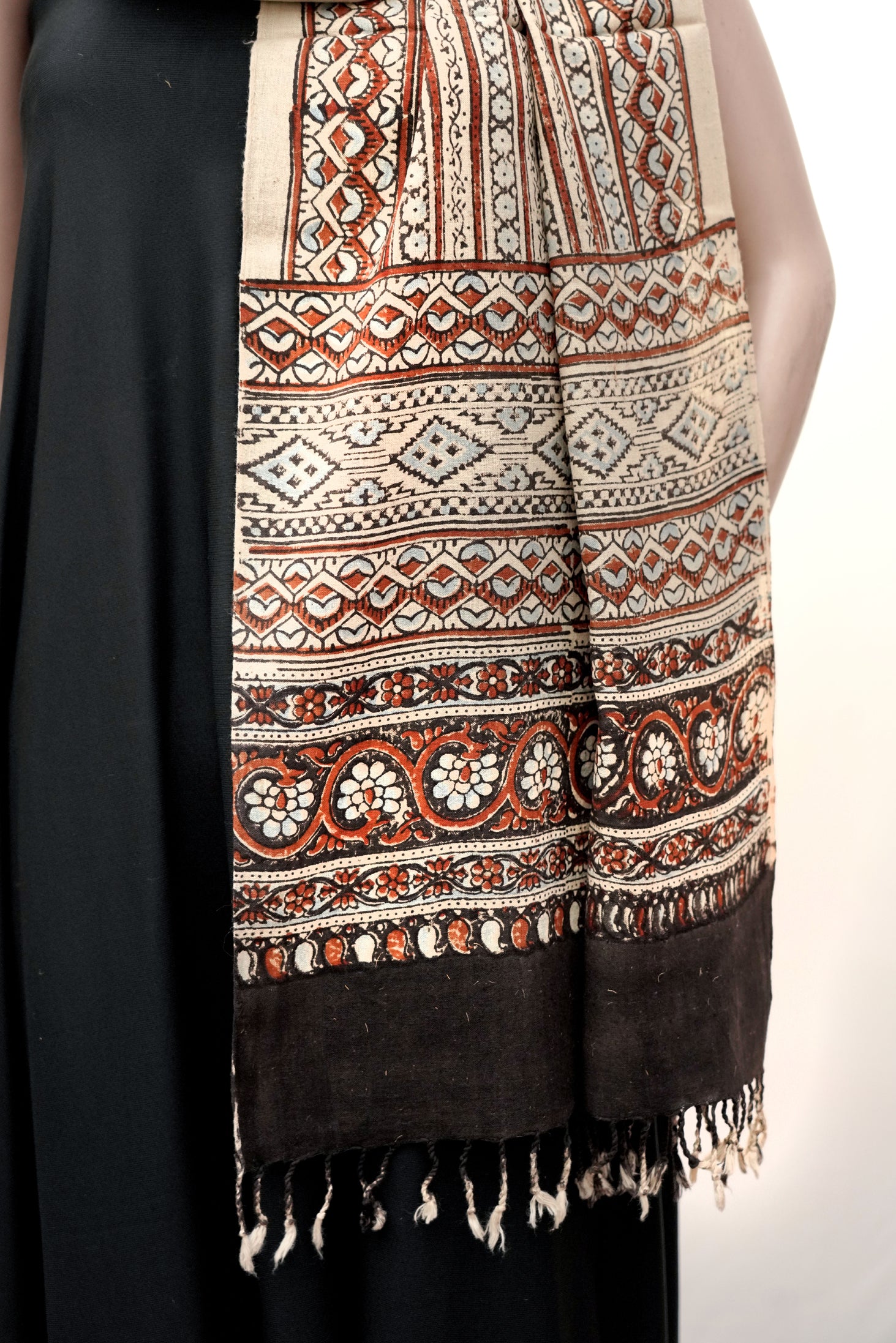 Traditional Ajrak Stall | Handwoven Heritage Fabric