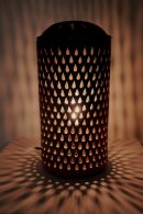 Terracotta Lamp – Teardrop Shadow Play