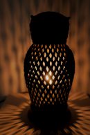 Wise Owl Terracotta Lamp