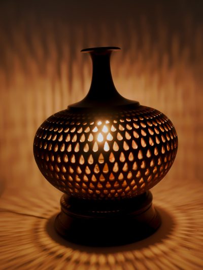 Round Neck Teardrop Cut Lantern