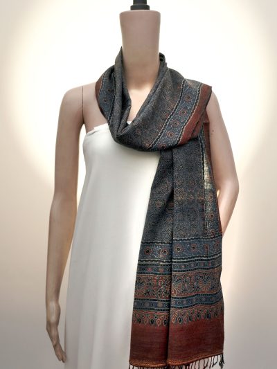 Ajrak Surya Phool | Handwoven Stall