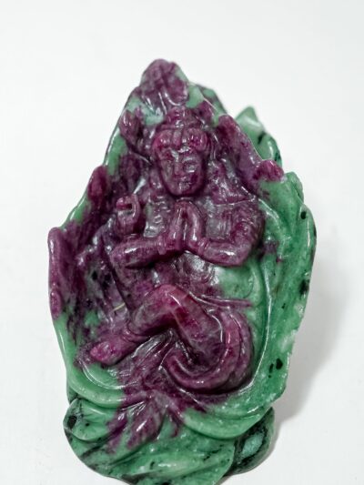 Ruby Zoisite Krishna Figurine – Feng Shui & Energy Décor