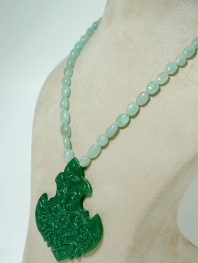 Verdant Blossom Jade Necklace