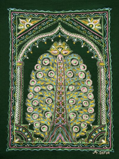 Ethnic Wall Décor – Garden Symphony Madhubani Canvas