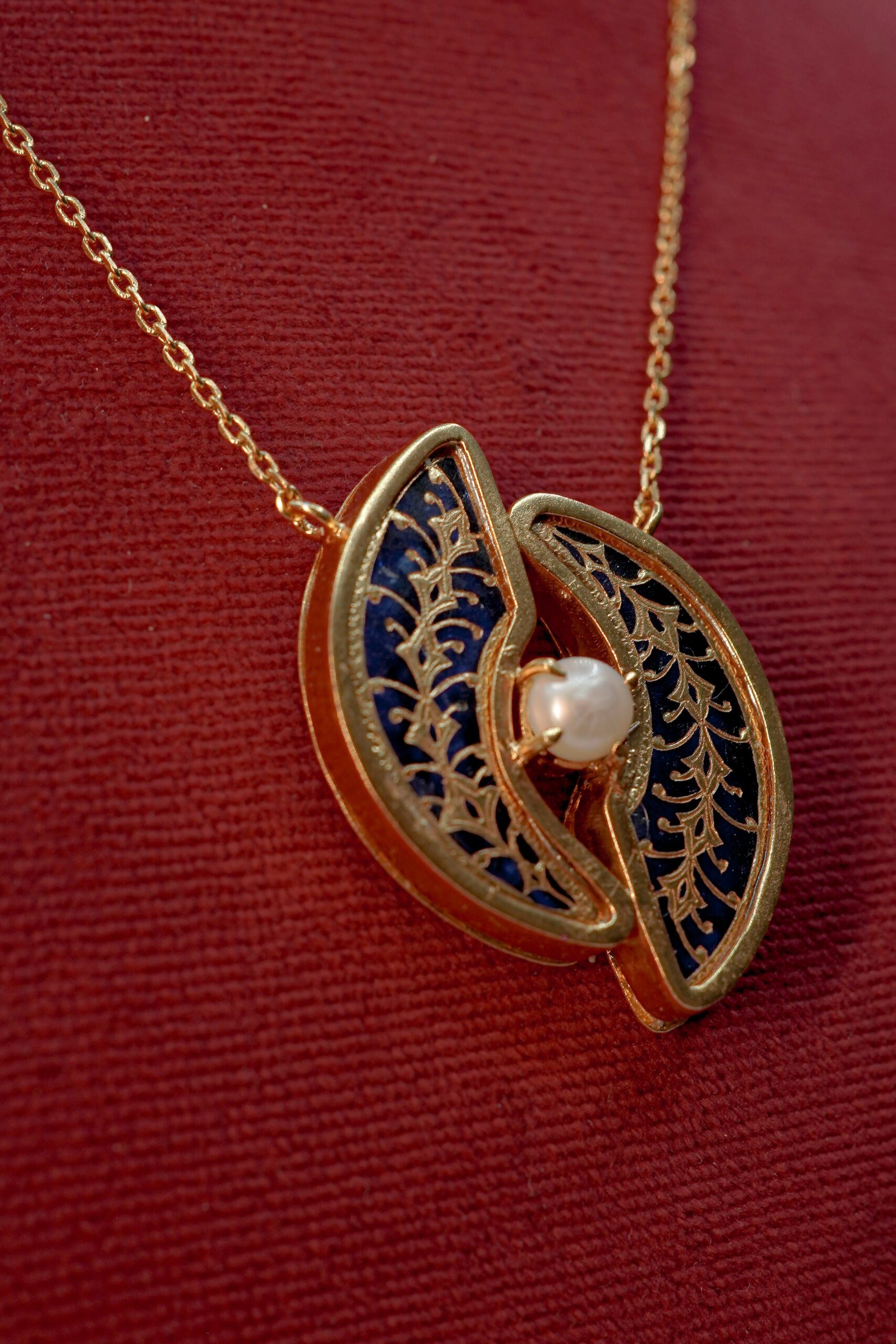 Zehraan Thewa Royal Panel Necklace – Handcrafted Jewellry