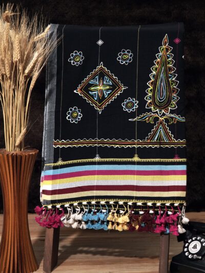 Night Bloom Weave | Premium Rogan Art Woolen Stall
