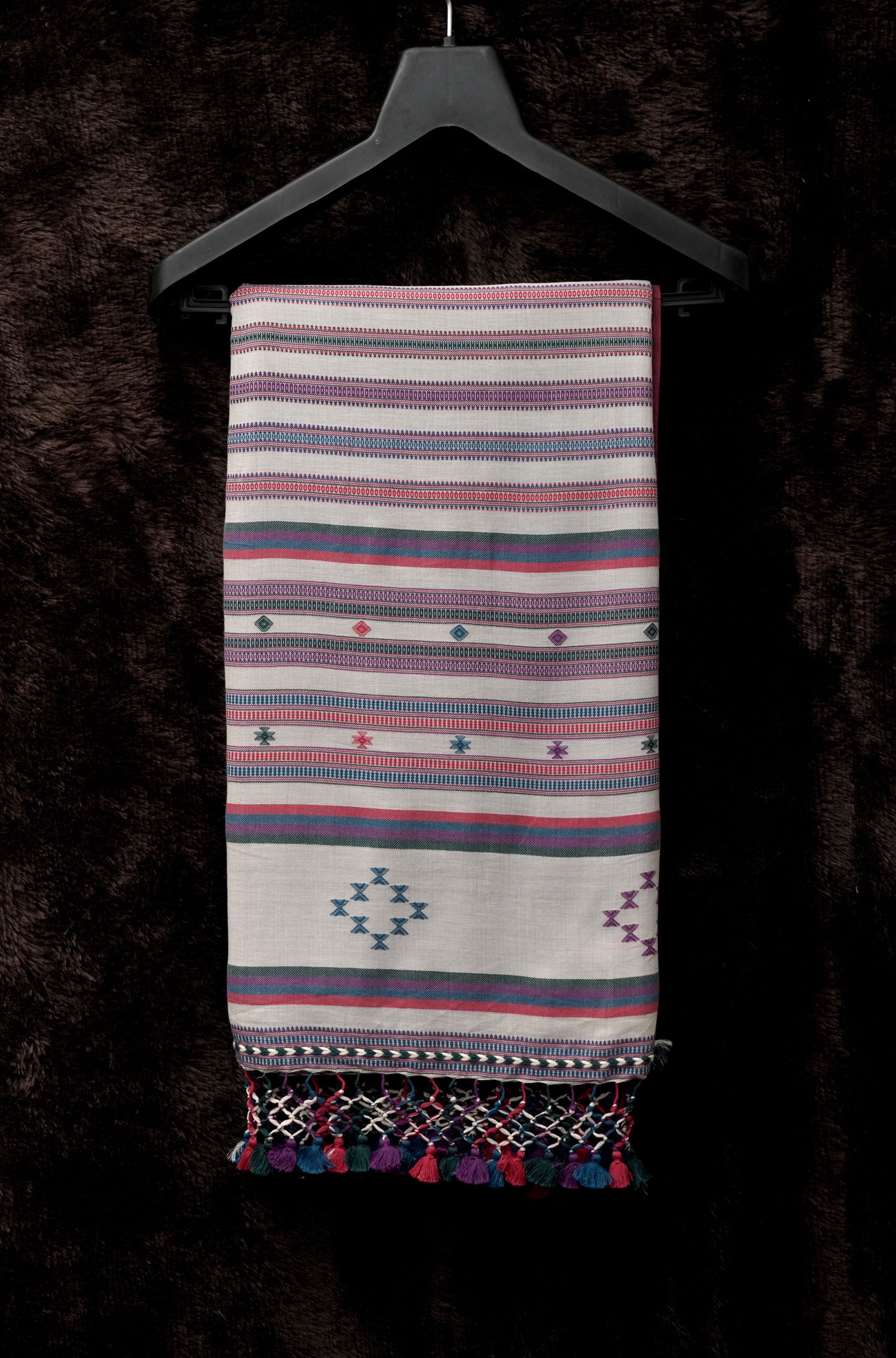 Threads of Rainbow | Pagdi Stripe Kutch Saree