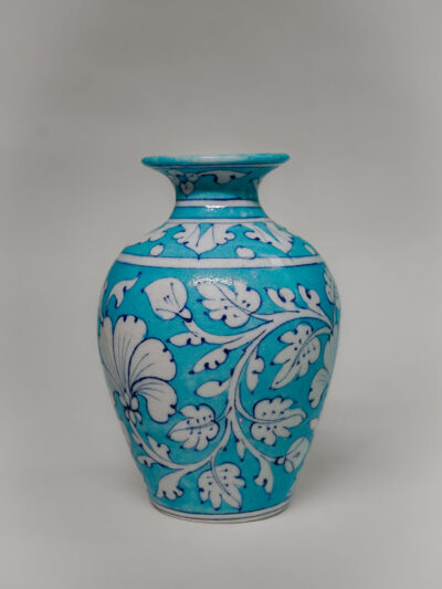 Sky Blue Handmade Ceramic Flower Vase