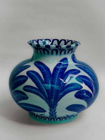 Palm Grove Eco-Friendly Ceramic Matka Vase