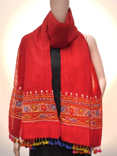 Crimson Heritage Rogan | Artisan Woolen Handwoven Stall