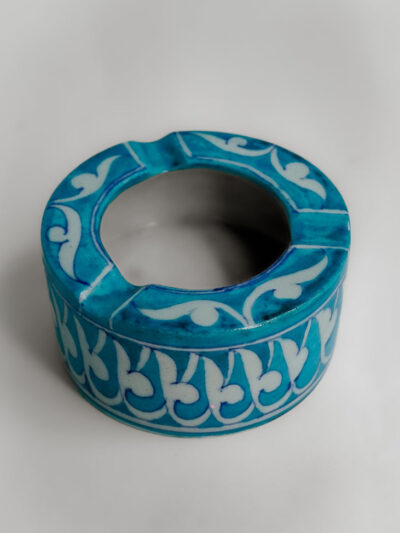 Twilight Bloom Handpainted Decorative Ashtray