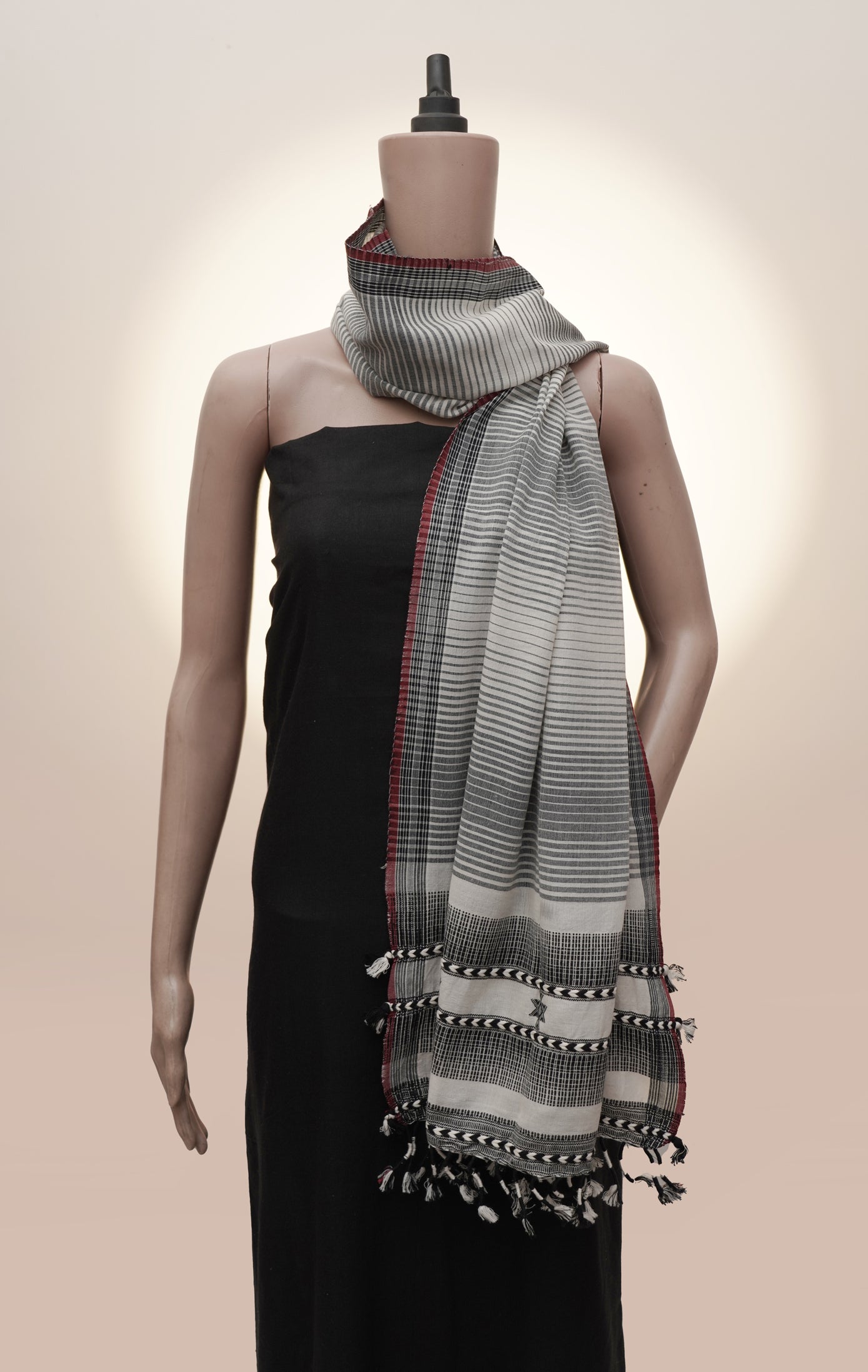 Desert Horizon | Almati Stripe Kutch Handwoven Stall