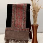 Ajrak Shyam Rekha | Handwoven Dupatta