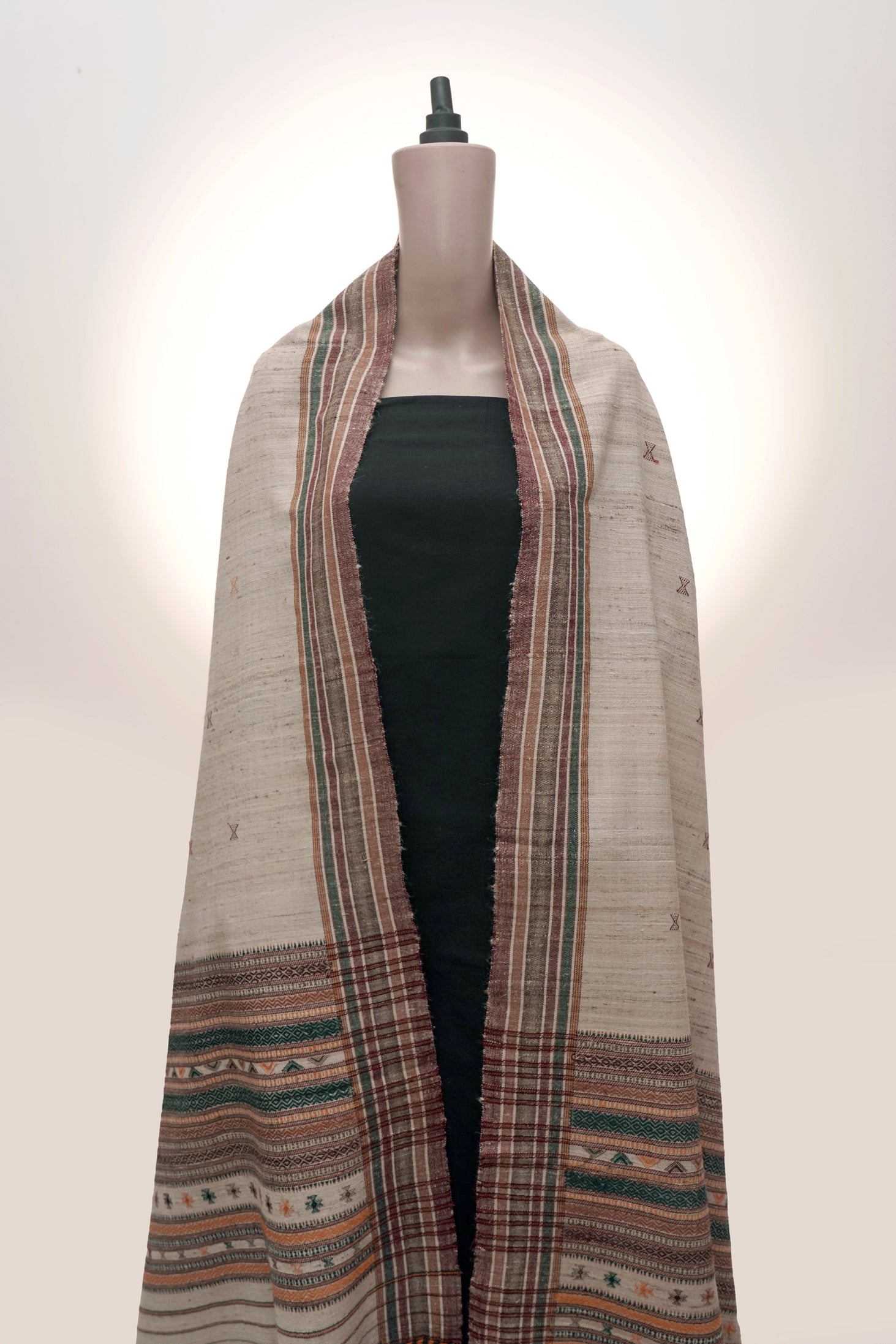 Desert Folk | Wool Handwoven Kutch Shawl