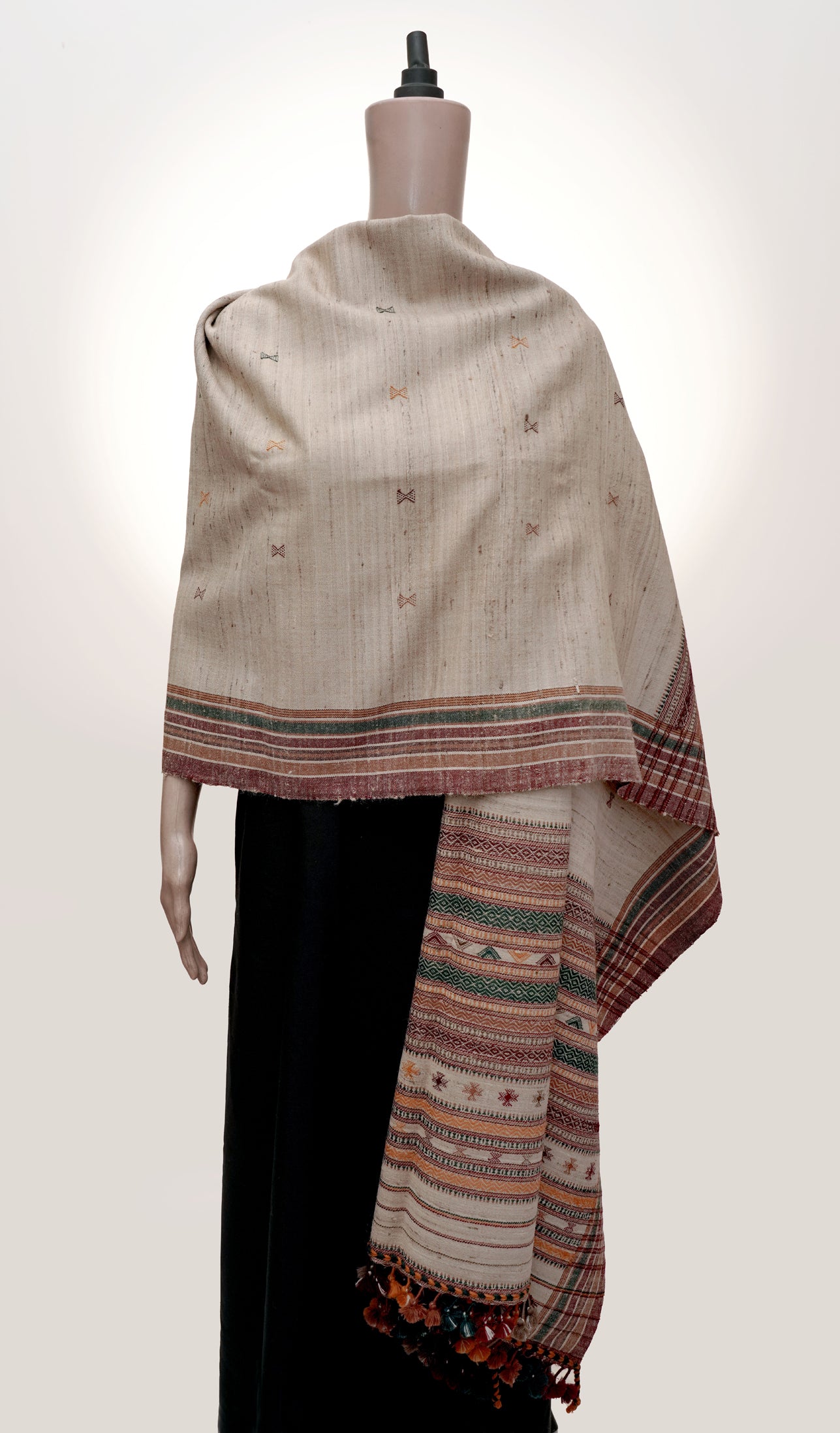 Desert Folk | Wool Handwoven Kutch Shawl