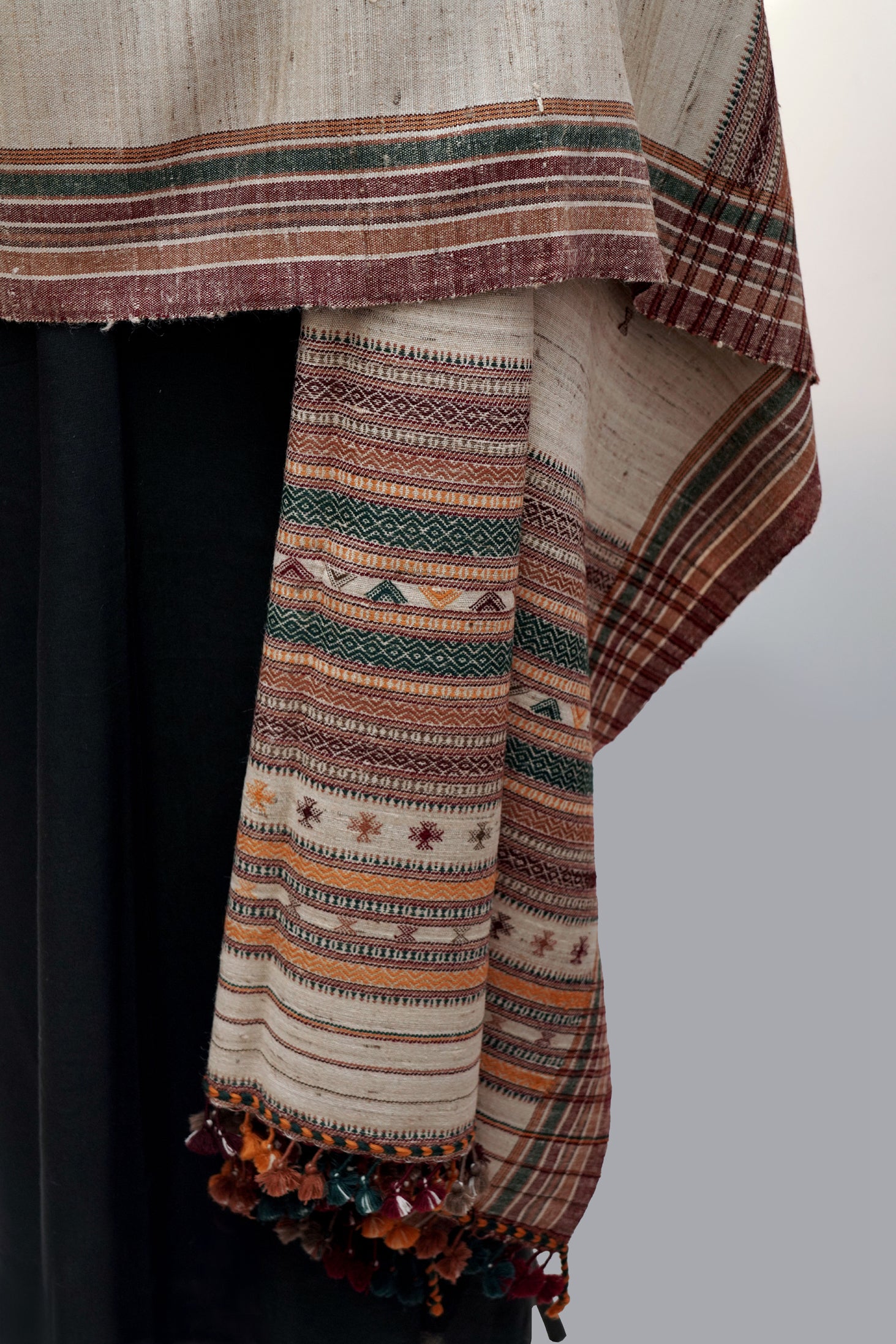 Desert Folk | Wool Handwoven Kutch Shawl